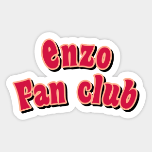 Enzo fan club red Sticker